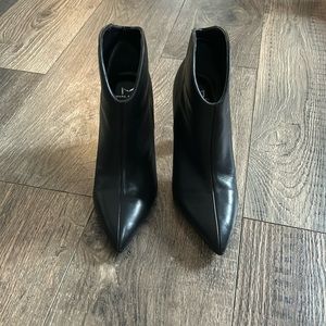 Black high heel boot